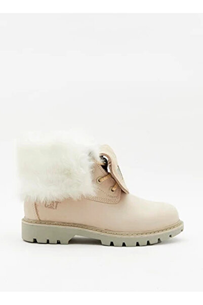 Caterpillar Deri Bej Kız Çocuk Bot UTAH FUR WP P