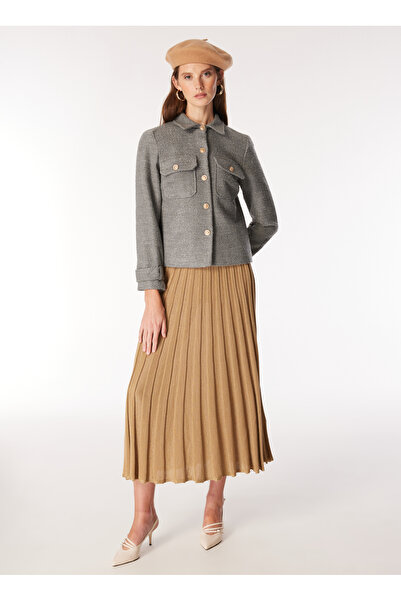 Fabrika Basic Gri Kadın Ceket F4WL-CKT0401