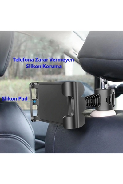 DailyTech Araç Araba Arka Koltuğu Ayarlanabilir 360 Derece Dönebilen Telefon Tablet Tutucu