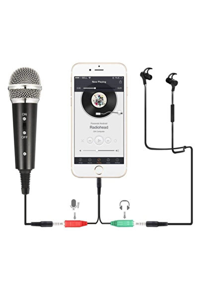 DailyTech Kareoke Kondenser Mikrofon Cep Telefonu Bilgisayar Uyumlu