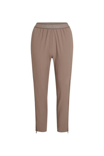 Calvin Klein 00GWF4P604NZ8-PW - WOVEN PANT Kadın Kahve Lastikli Bel Normal Ka...