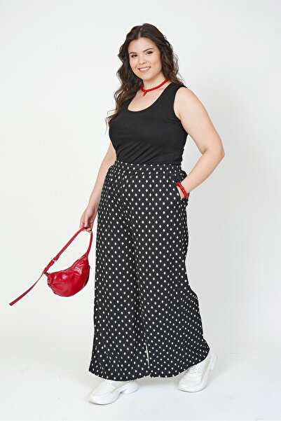 Büyük Moda Casual Pants with Elastic Waist