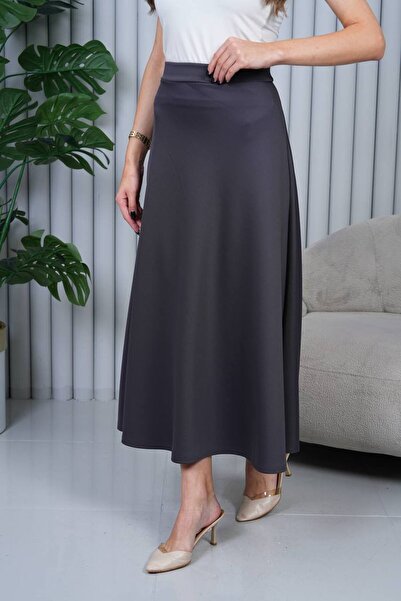 VOICTEC Puf Scuba Buy Elastic Lycra Flared Skirt