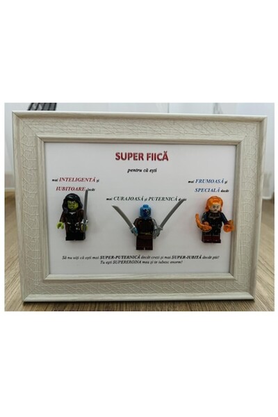 OEM Προσαρμόσιμη ζωγραφιά Κόρη 3 Σούπερ ήρωες, 13x18 cm, WhatsApp: 0752578871