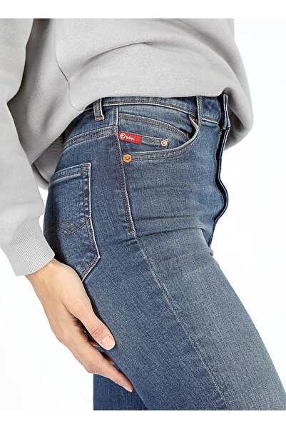 Lee Cooper Normal Bel Normal Paça Flare Mavi Kadın Denim Pantolon 251 LCF 121023 LUNA MOSTAR LIGHT