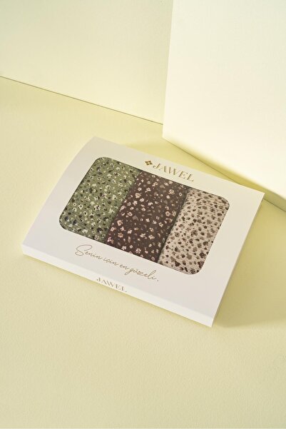 JAWEL Kadın Kırışmaz Tesettür 3'lü Bürümcük Şal Paketi (Fıstık Yeşili-Bordo-Taş)