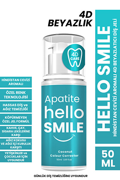 Hello Smile Hindistan Cevizi Aromalı 4d Beyazlatıcı Diş Jeli
