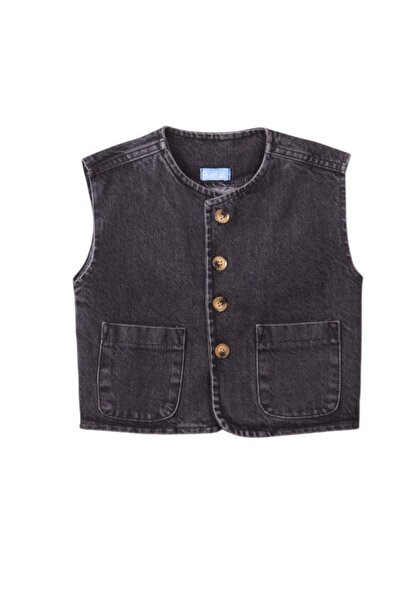 AdaKids New Season Unisex Model Child Jean Vest