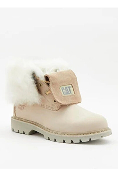 Caterpillar Deri Bej Kız Çocuk Bot UTAH FUR WP P