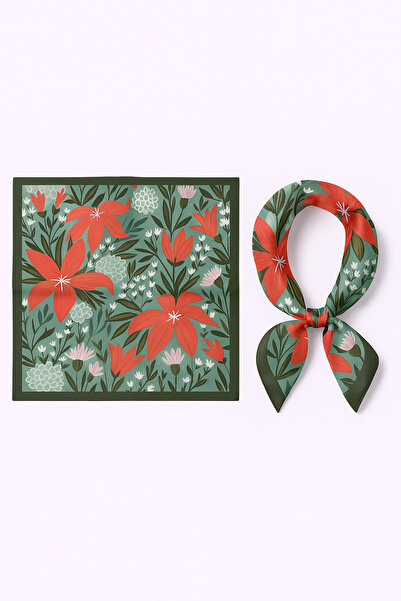 MOORİ Eșarfă cu modele florale