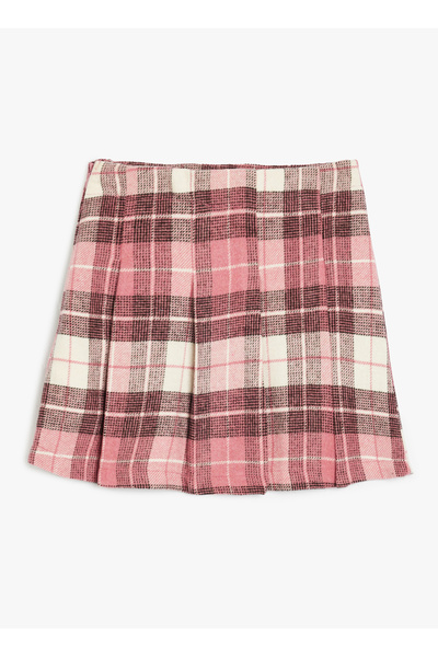 Koton Button Detailed Pleated Skirt