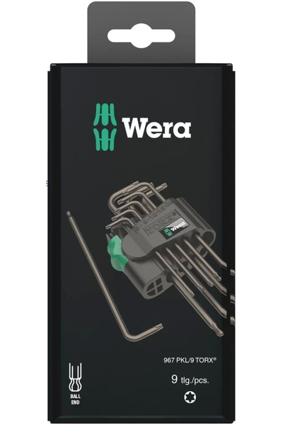 wera 967/9 Torx Kısa Alyan Set 05073598001