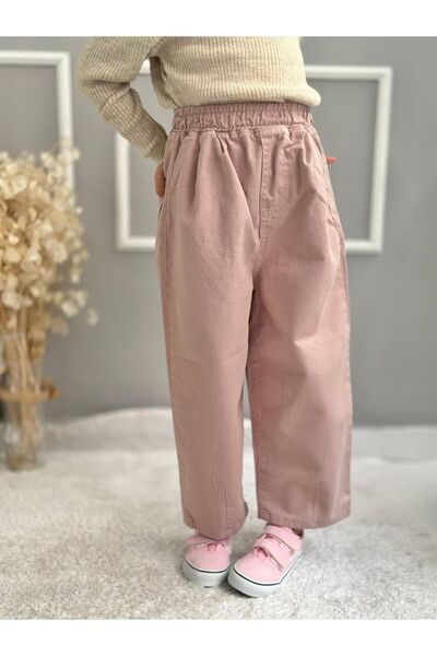 Motebarn Wear Kız Çocuk Baloon Denim Jeans