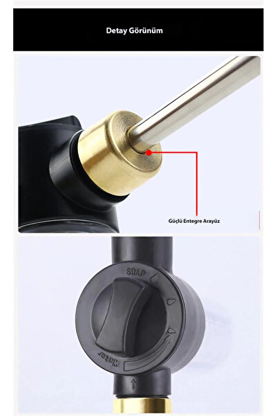 DailyTech Basınçlı Su Köpük Tabancası Bahçe Sulama Araba Yıkama