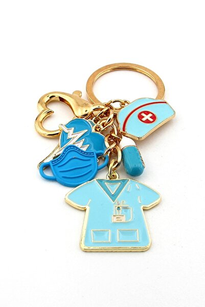 Solfera Doctor Medic Puls Masca inimii Termometru Ornament pentru geanta Breloc KY016