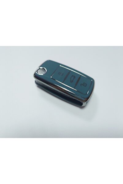 OEM Husă albastră lucioasă pentru cheie VW Polo Golf Passat Beetle Caddy EOS Tiguan, Skoda, Seat