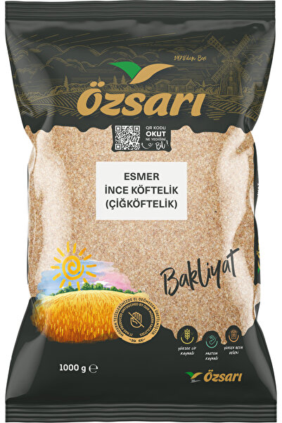 ÖZSARI Esmer İnce Köftelik (Çiğ Köftelik) Bulgur 1 Kg