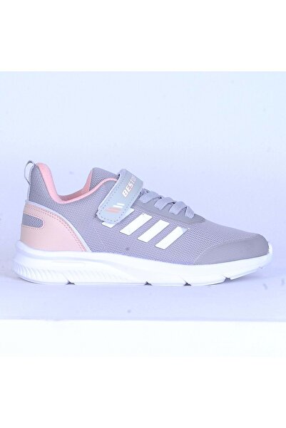 moda ayakkabım Pantofi sport pentru fete B-074 Roz fumuriu