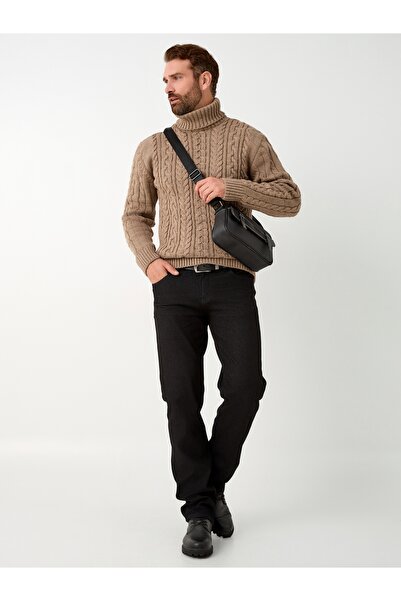 muzzo jeans Blugi negri cu talie obișnuită, cu panglică în interior