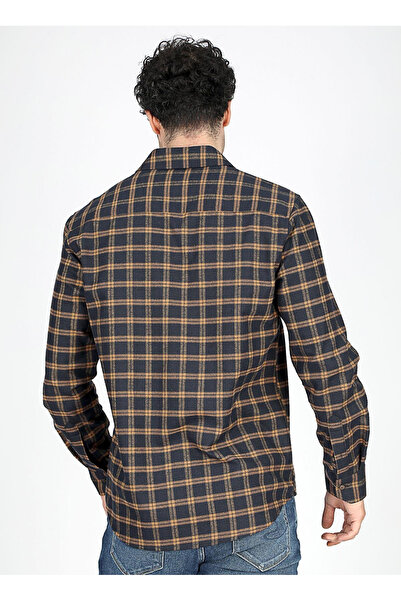 Lee Cooper Regular Fit Hardal Erkek Gömlek 251 LCM 241015 SHAW HARDAL - LACİ