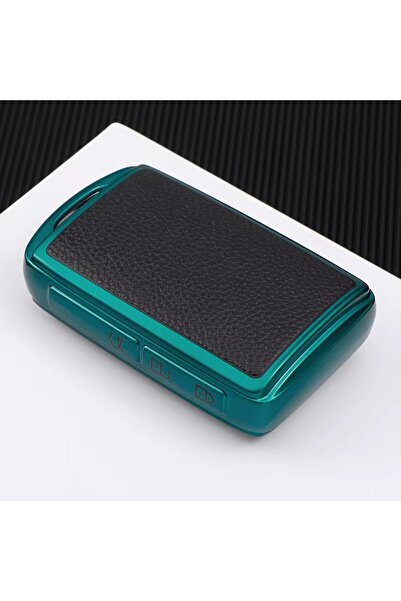 VTH Husa cheie Mazda cu 3 butoane lateral, verde, silicon TPU