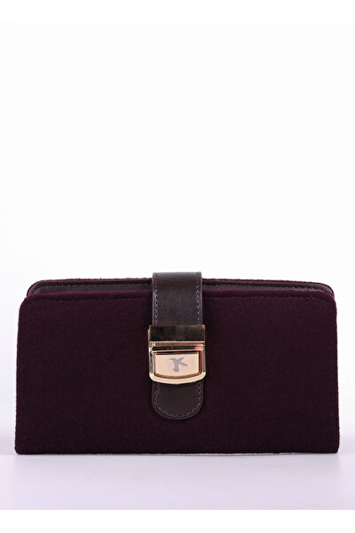 Fabrika Bordo Kadın 19x10x2 cm Cüzdan CLAUDINA