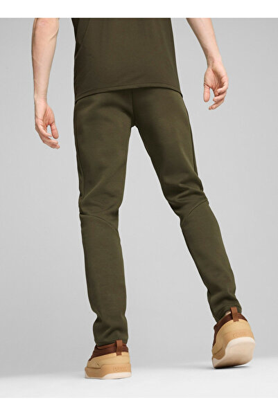 Puma Koyu Yeşil Erkek Normal Bel Dar Kalıp Eşofman Altı 68170270 EVOSTRIPE Pants