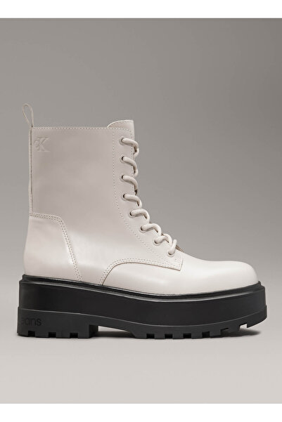 Calvin Klein Bej Kadın Deri Bot YW0YW01535ACF