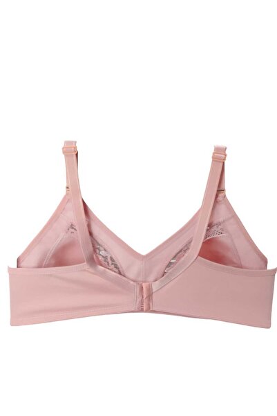 wear treasure Γυναικείο Μεγάλο Μέγεθος Δαντέλα Λεπτομέρεια 3 CLASP Συσφιγκτικό Χτενισμένο Βαμβακερό Σουτιέν χωρίς σύρμα χωρίς καπάκι