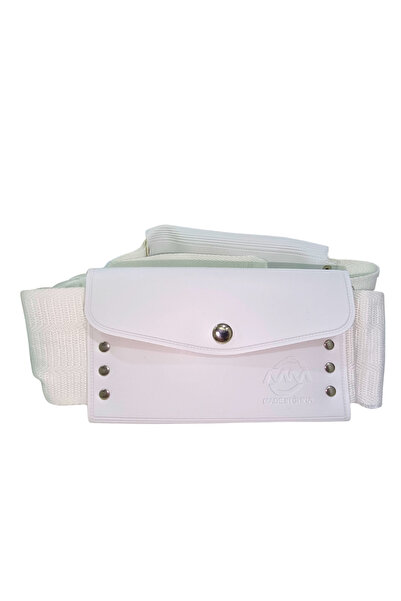 Generic حزام إحرام قابل للتعديل بدون خياطة للحج والعمرة - أبيض