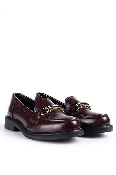 Fabrika Rugan Bordo Kadın Loafer FALLON