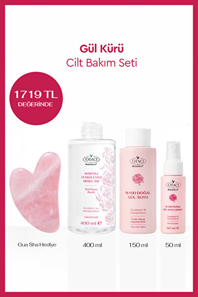 Otacı Gül Kürü Cilt Bakım Seti – Gua Sha Hediyeli