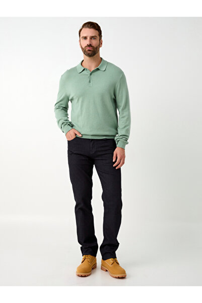 muzzo jeans Blugi albastru închis, cu croială obișnuită, cu panglică în interior