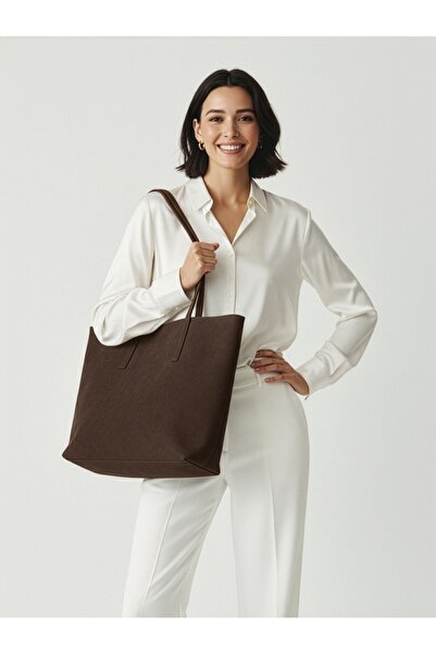 HONEY BAG Dora Nubuck Waterproof Large Size Women's Hand and Shoulder Bag