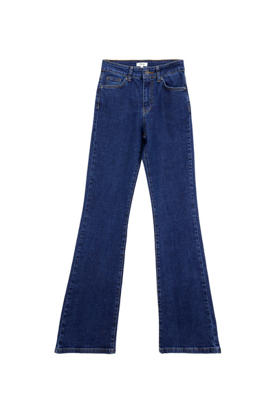 Jeep Flare Koyu İndigo Kadın Denim Pantolon J4WL-PNT7092
