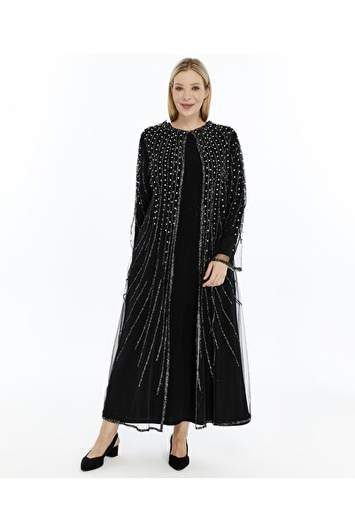 Modabanuda BETÜL 2'Lİ TAKIM TAŞLI ABAYA