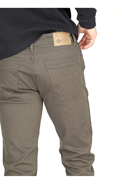 Lee Cooper Normal Bel Slim Straight Haki Erkek Chino Pantolon 251 LCM 221002 JAGGER HAKİ
