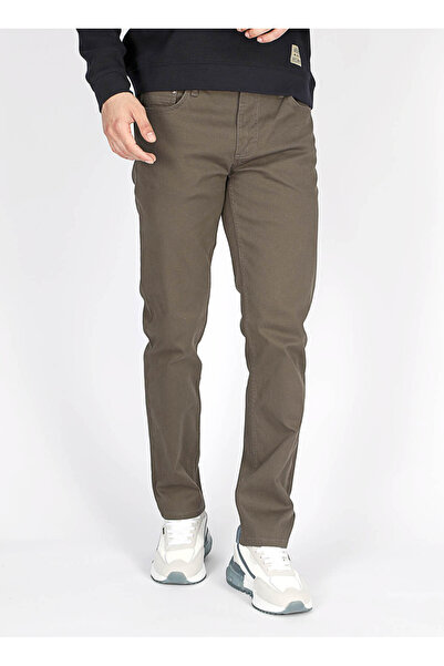 Lee Cooper Normal Bel Slim Straight Haki Erkek Chino Pantolon 251 LCM 221002 JAGGER HAKİ