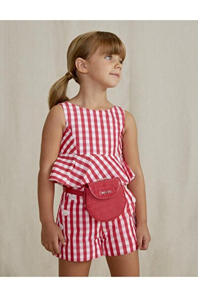 Abel & Lula Καρό μπλούζα για κορίτσια Abel&lula 5115