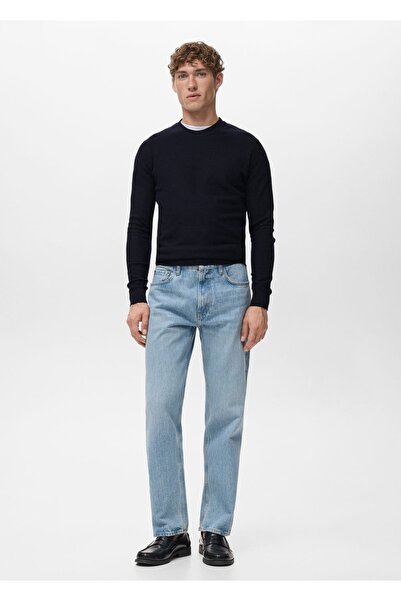 MANGO Man Moby düz kesim açık yıkama jean pantolon