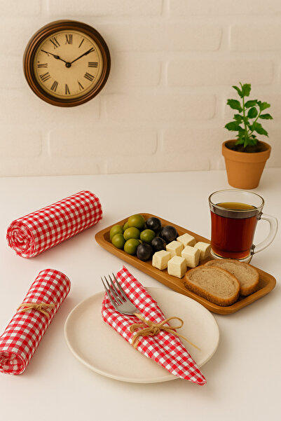 senmasy PÖTİKARE Kumaş 6 Adet Servis Peçete /çok Amaçlı/ 38*38