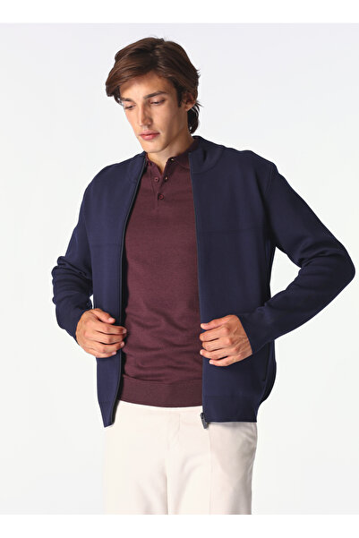 Fabrika Lacivert Erkek Hırka F4WM-HRK 2784