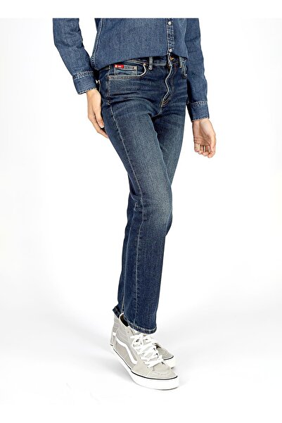 Lee Cooper Pantaloni din denim pentru femei, cu talie normală, cu picioare drepte, albastru închis 251 LCF 121006 SUSIE KAI M