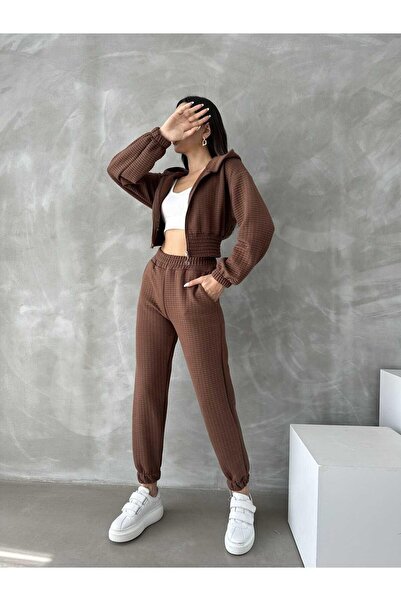 Jeevee Σετ φόρμας με καπιτονέ με κουκούλα και φερμουάρ