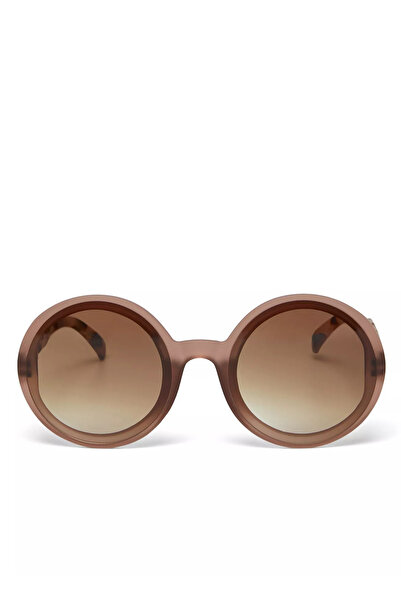 Okkia Monica Unisex Large Round Sunglasses Havana Pink Ok014-Ph