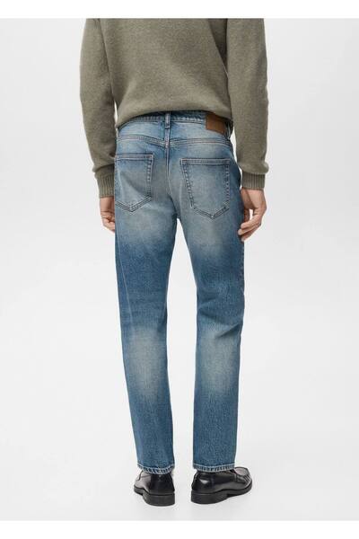 MANGO Man Ben cropped tapered fit jean pantolon