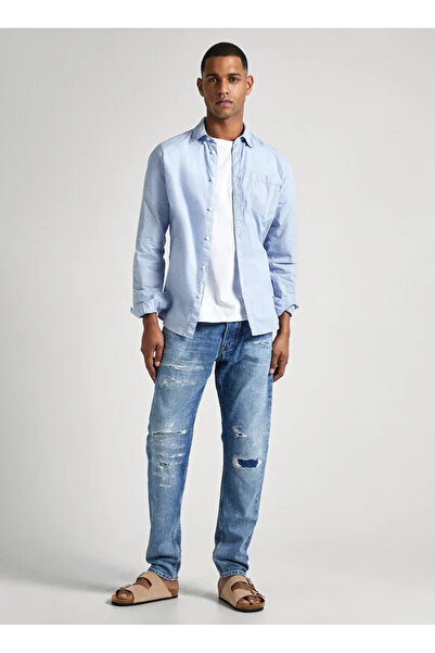 Pepe Jeans TAPERED JEANS REPAIR Tapered Fit Erkek Denim Pantolon PM207400-000