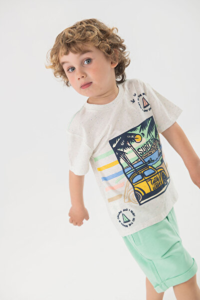 Boboli Surfers Printed Boys' T-Shirt