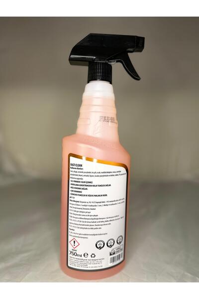 KRAFHELL FAST CLEAN Yüzey Temizlik Solüsyonu Hijyenik Masa Tezgah Cam ve Ayna Temizleyici 750ML