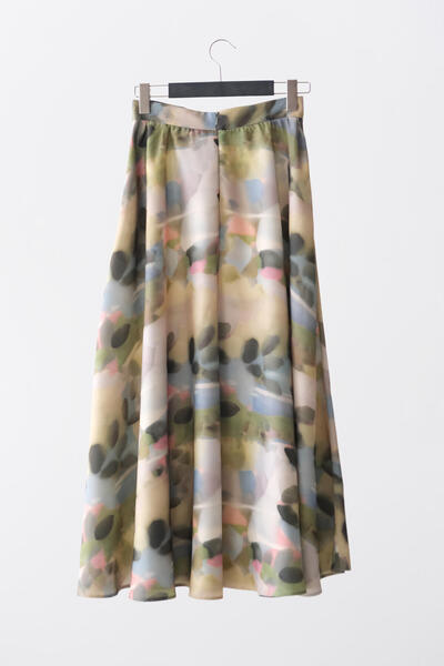 Touché Privé PATTERNED SATIN SKIRT